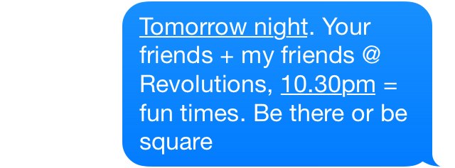 tomorrow night your friends
