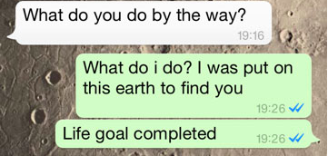 How to text a woman when she asks what do you do