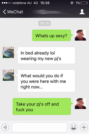 Sexting example unimaginative