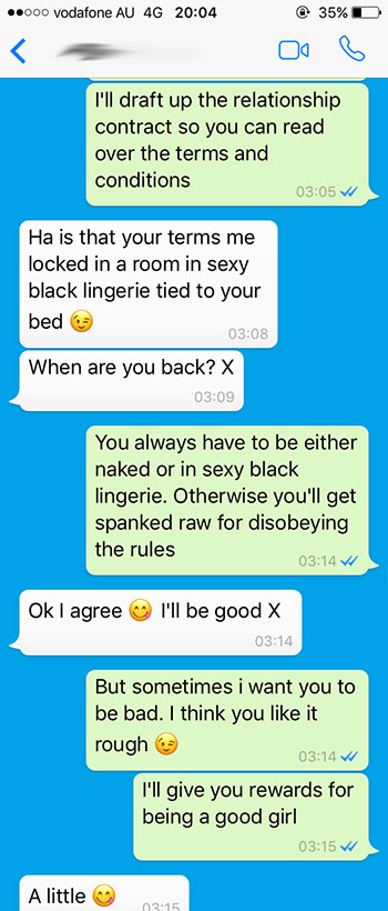 sexting example 50 shades