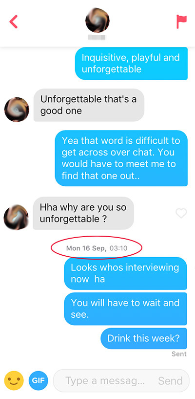 Tinder how long to wait a reply from a girl