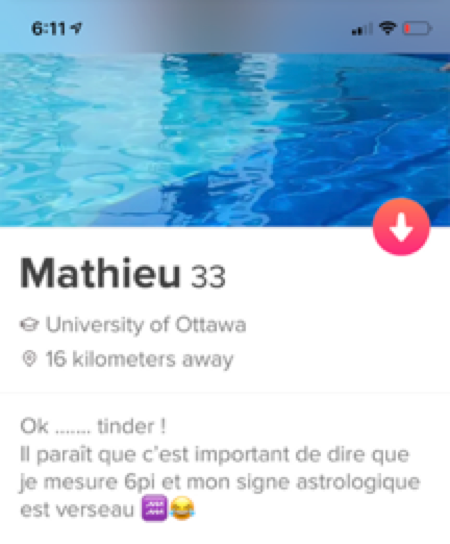 don't be negative in your Tinder bio