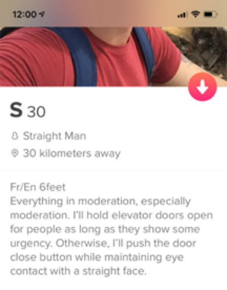 Male tinder profile text 118 Tinder